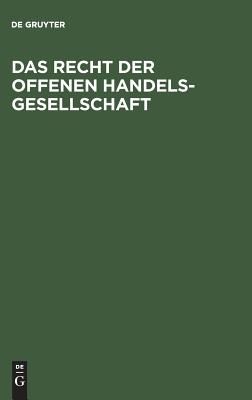 Das Recht der Offenen Handelsgesellschaft (German Edition)