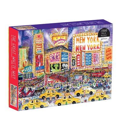 Galison Michael Storrings The Great White Way 2000 Piece Puzzle, Multicolor