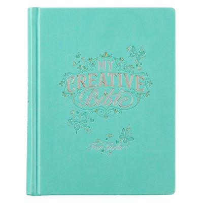 ESV Holy Bible, My Creative Bible For Girls, Faux Leather Hardcover w/Ribbon Marker, Illustrated Coloring, Journaling and Devotional Bible, English Standard Version, Teal